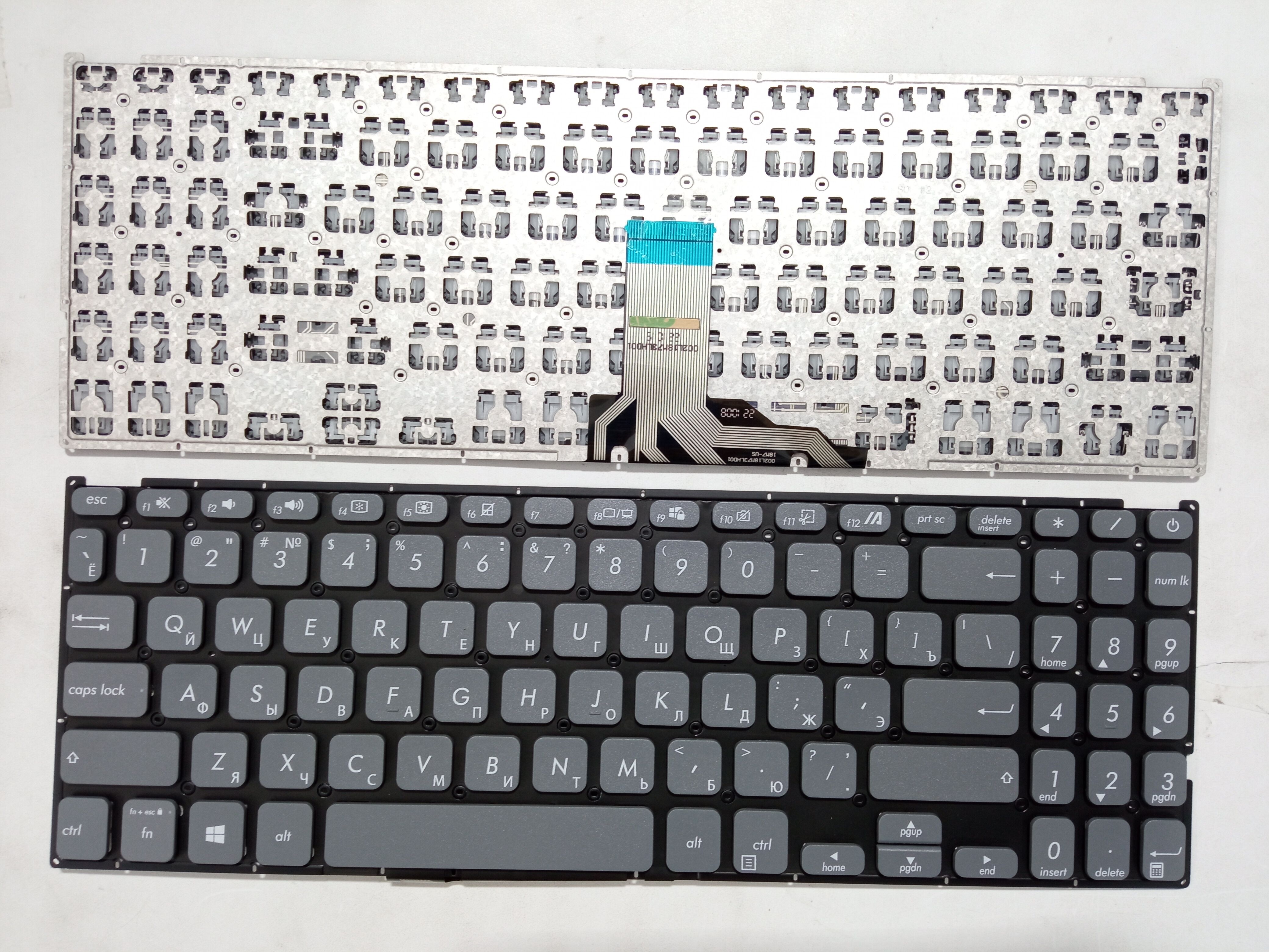 Picture of New Replacement Laptop Keyboard For ASUS X509 Grey (OEM) RU Layout